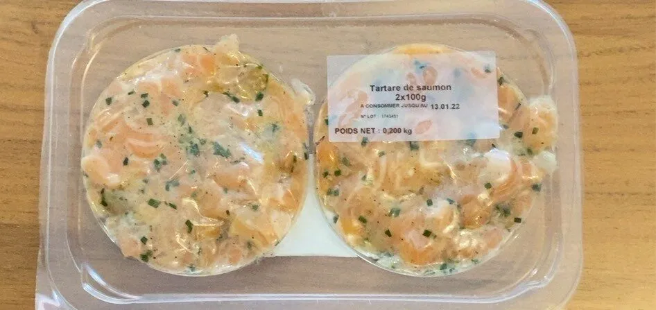 Tartare de saumon, sous vide