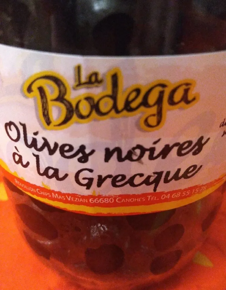 Olives noires à la Grecque