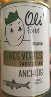 Olives Vertes farcies au Anchois