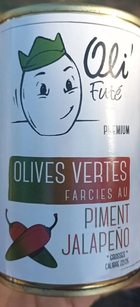 Olives vertes farcies au piment