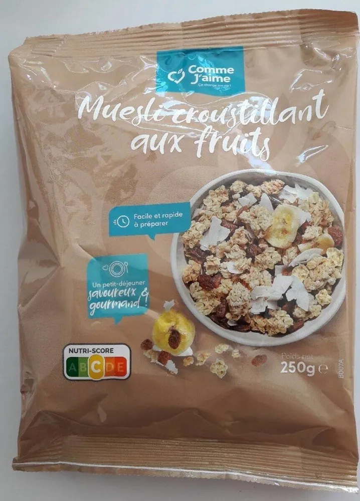 Muesli croustillant aux fruits