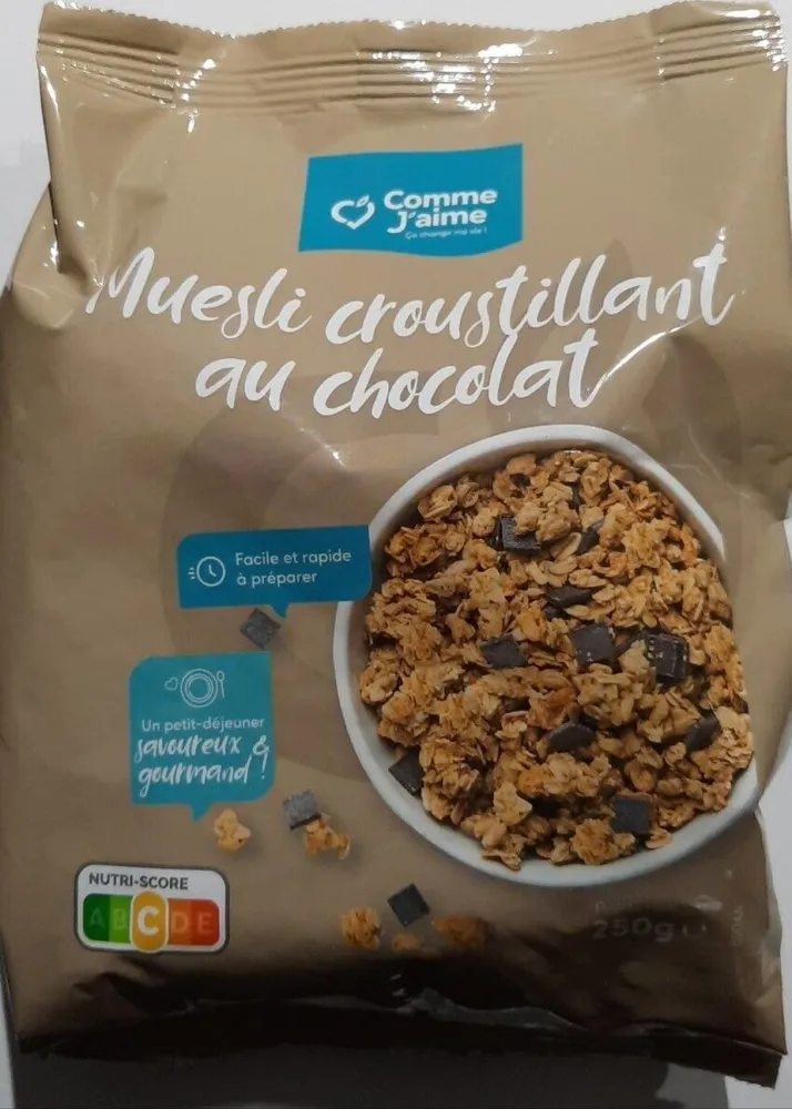 Muesli croustillant au chocolat