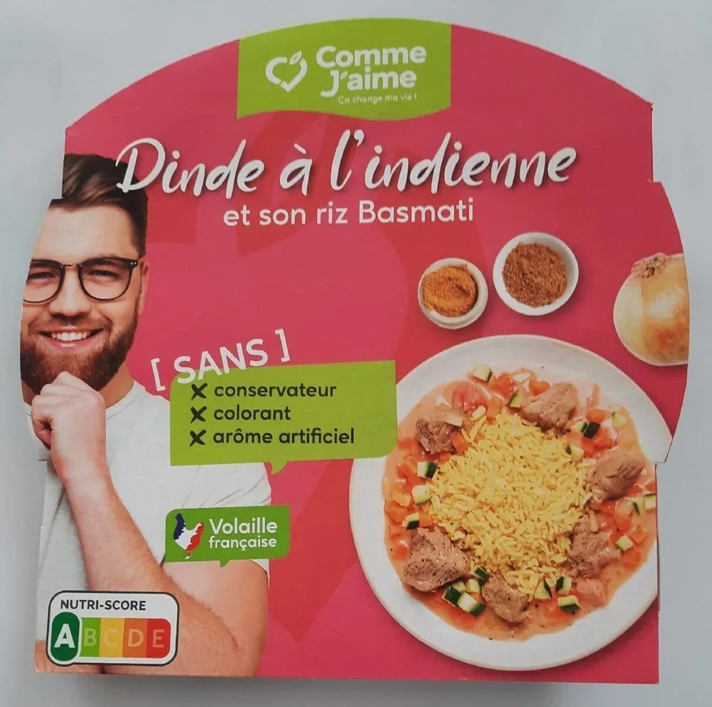 Dinde à l'indienne et son riz Basmati