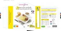 Saucisse sauce moutarde et sa purée de pommes de terre
