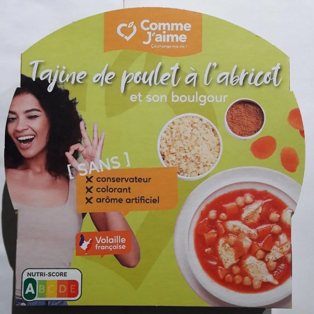 Tajine de poulet à l'abricot et son boulgour