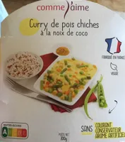 Curry de pois chiches à la noix de coco