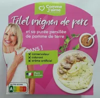 Filet mignon de porc et sa purée persillé de pomme de terre
