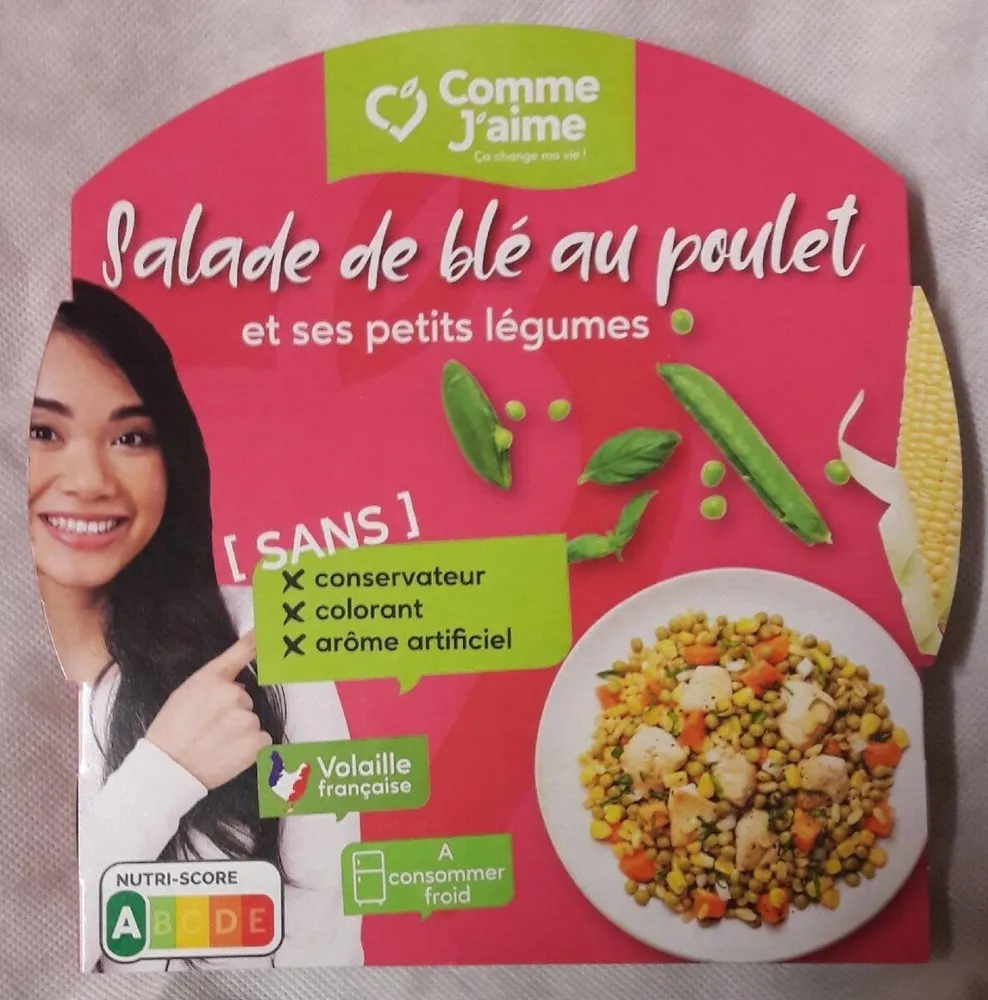 Salade de blé au poulet et ses petits légumes