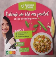 Salade de blé au poulet et ses petits légumes