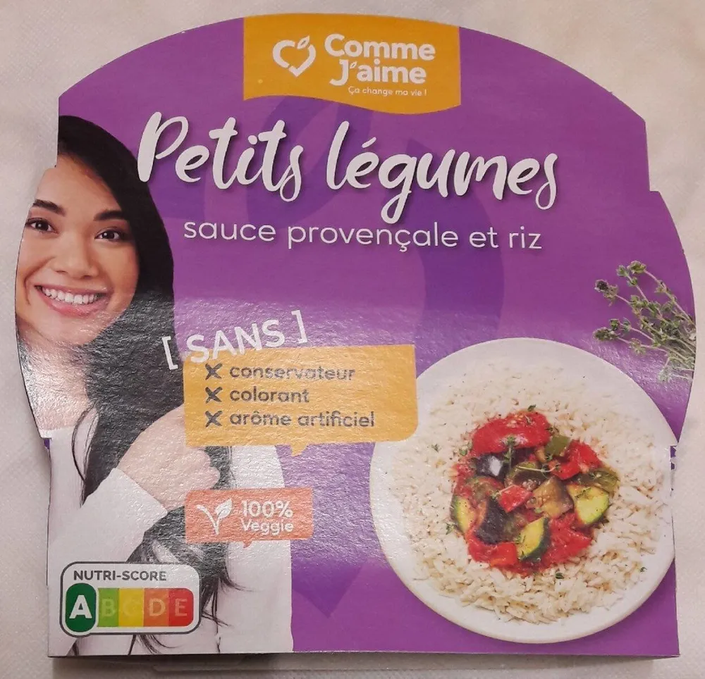 Petits legumes sauce provençale et riz