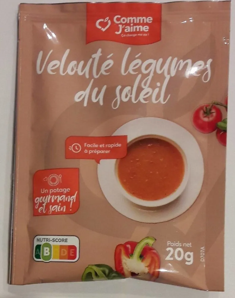 VELOUTÉ LÉGUMES DU SOLEIL