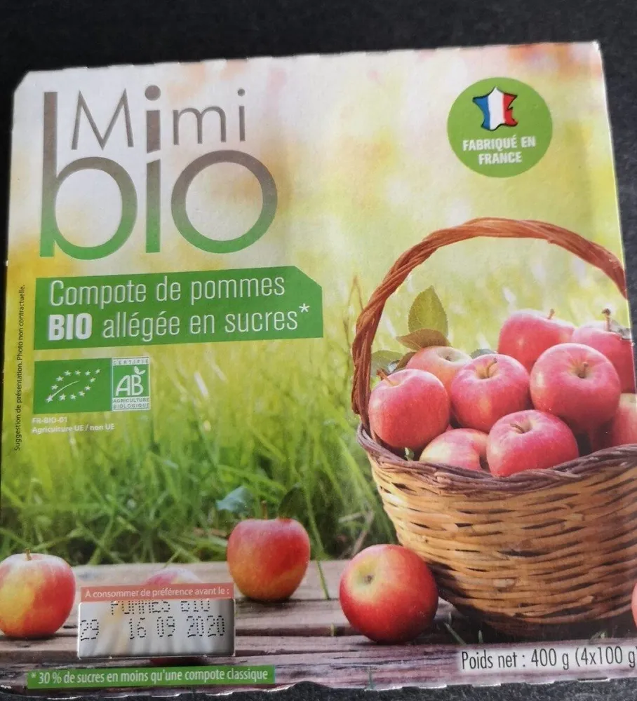 Compote de pommes BIO