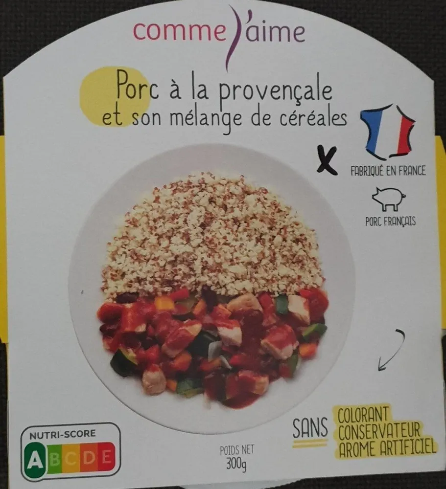 Porc à la Provençale et son mélange de céréales