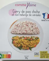 Curry de pois chiche et son mélange de céréales