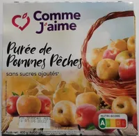 Purée de pommes pêches sans sucre ajouté
