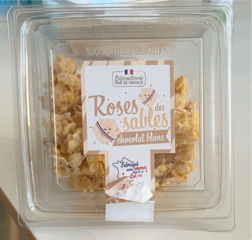 Rose des sables chocolat blanc