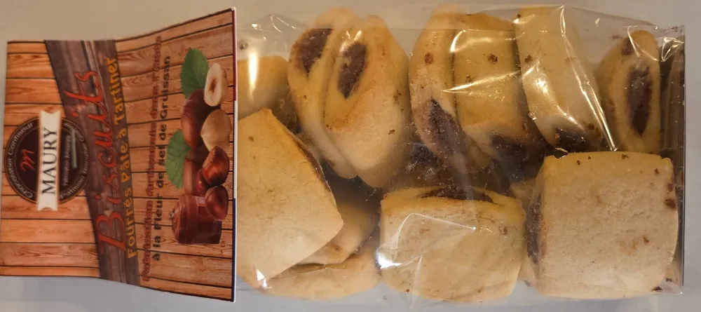 Biscuits fourrés à la pâte à tartiner