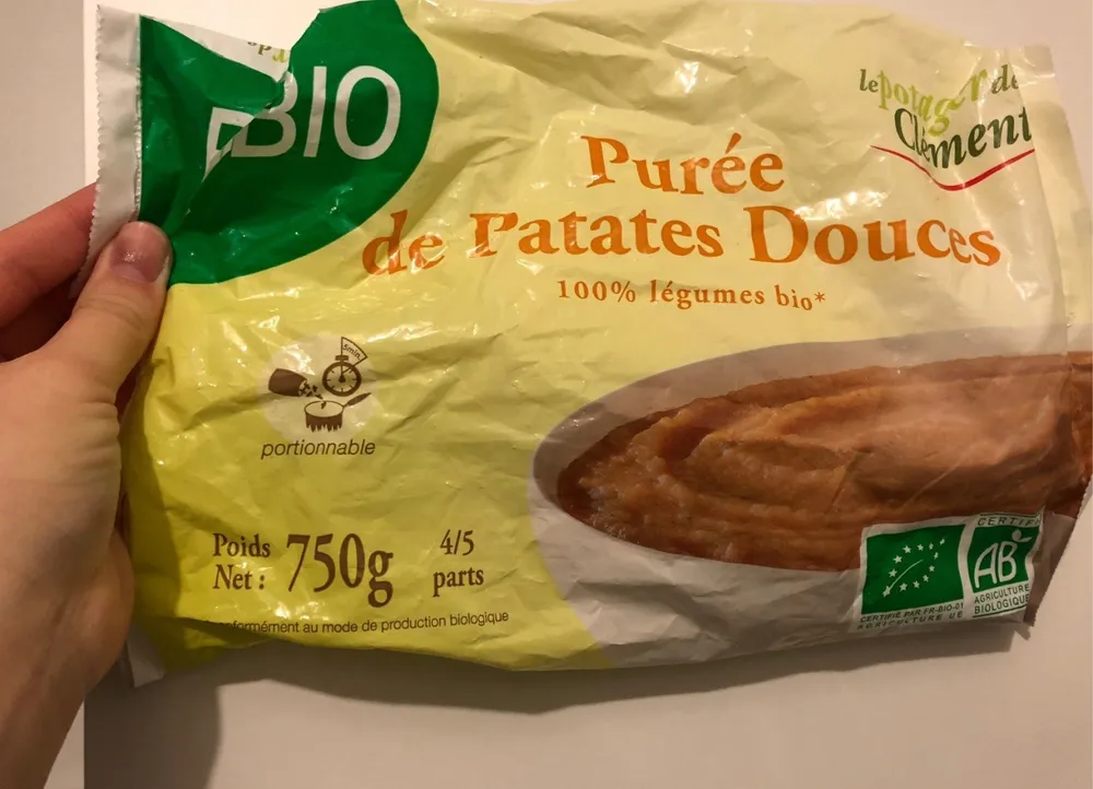 Purée de patates douces Bio