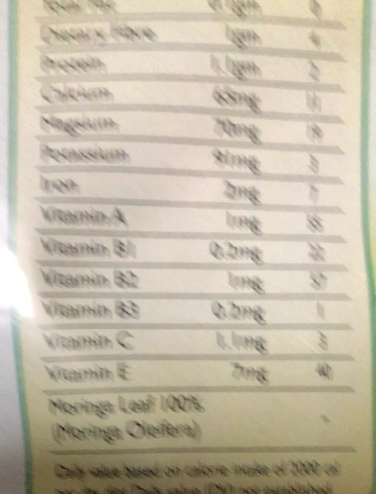 Moringa feuille