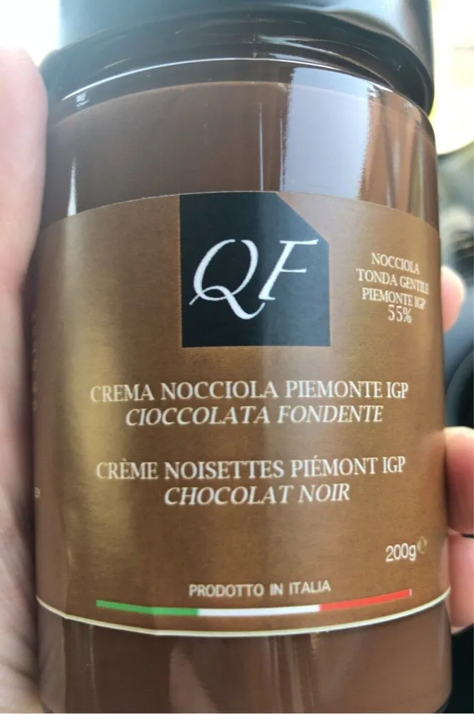 Crema nocciola piemonte igp cioccolata fondente
