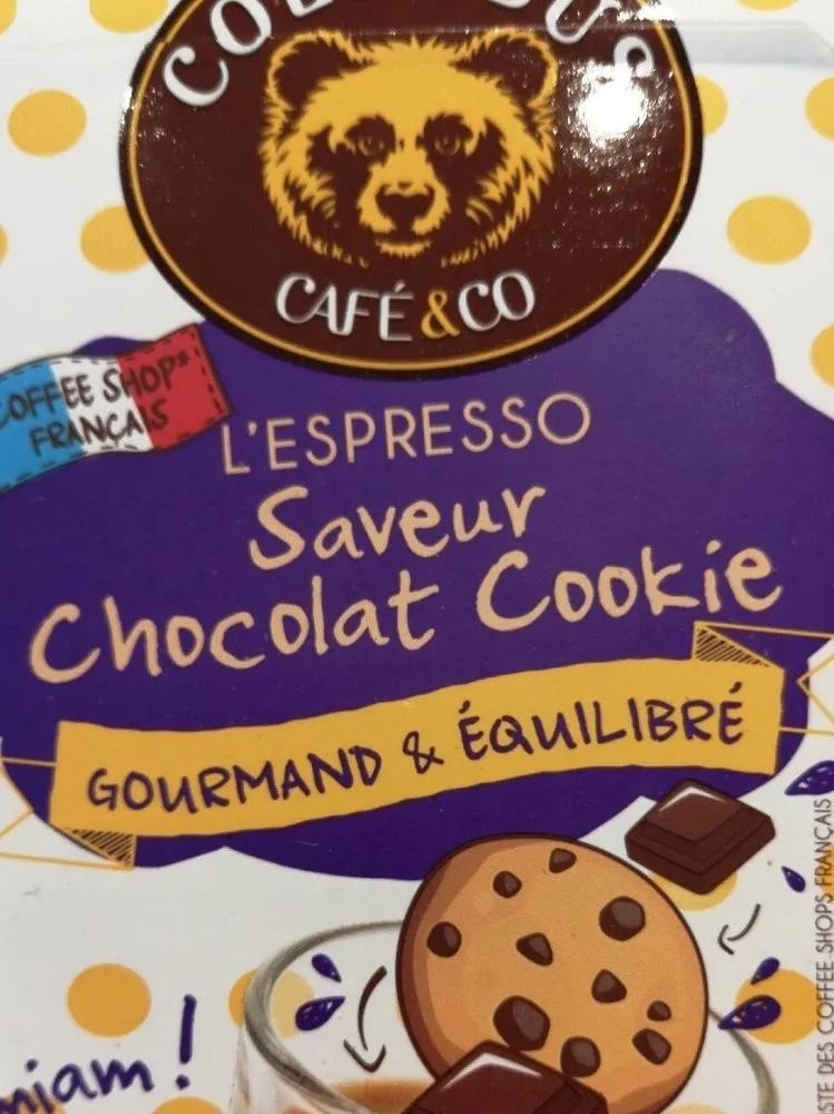 L'espresso Saveur Chocolat Cookie Colombus Café & Co 53 G