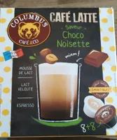Café latte saveur choco Noisette