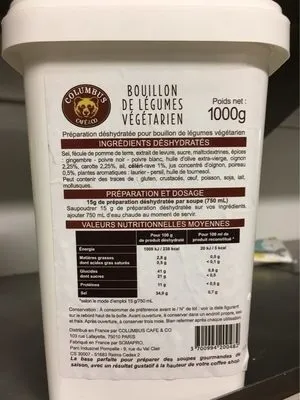 Bouillon de légume végétarien