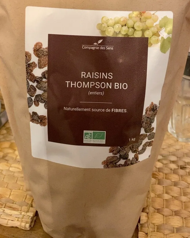 Raisins thompson bio
