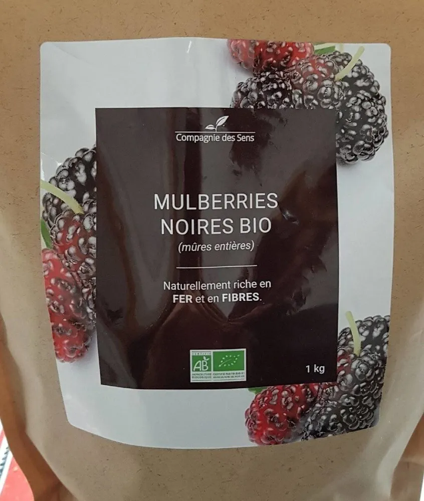Mulberries ( mûres entiéres) noires bio