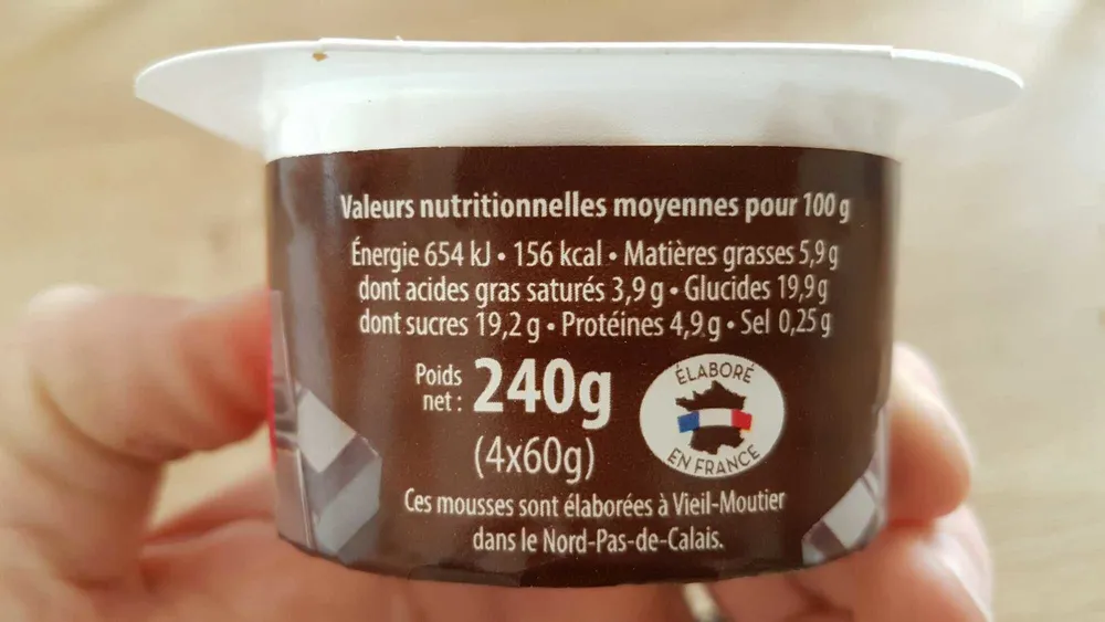 Mousse chocolat noir
