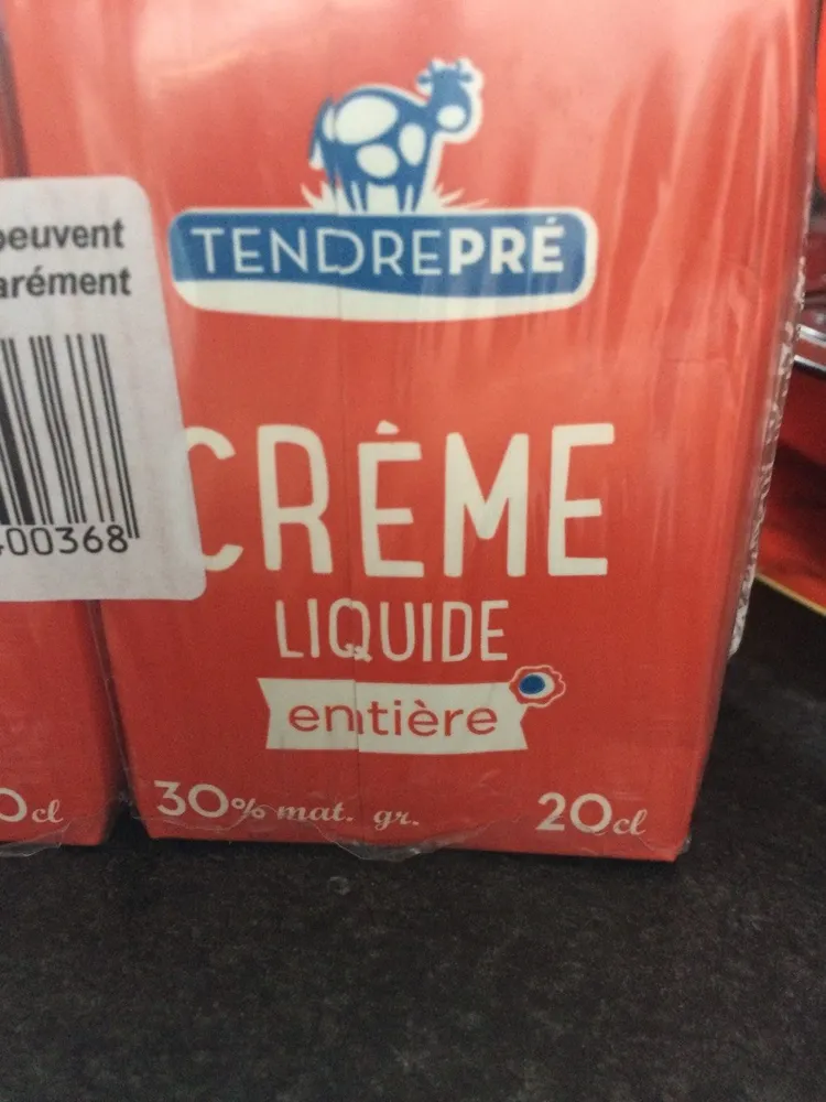 Crème liquide entière