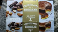Croustillants au chocolat noir sur praline croustillant