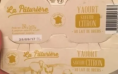 Yaourt saveur citron