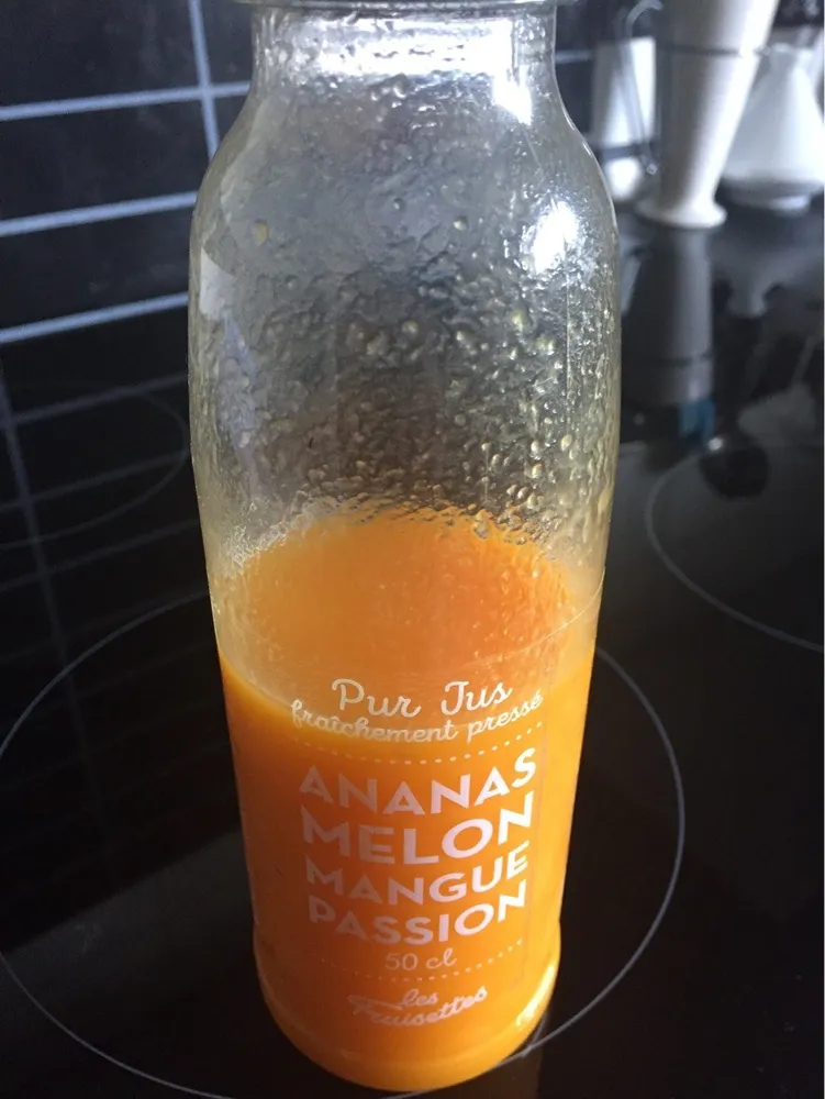 Pur Jus Fraîchement Pressé Ananas Melon Mangue Passion