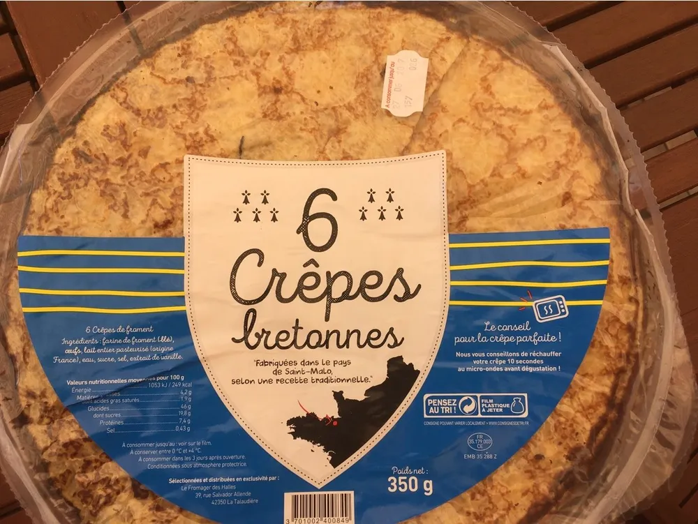 6 Crêpes bretonnes