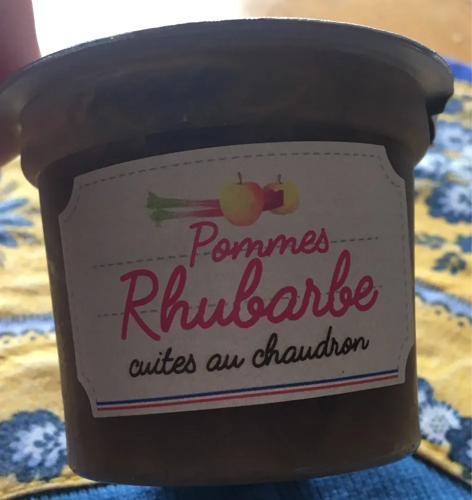 Compote pommes rhubarbe