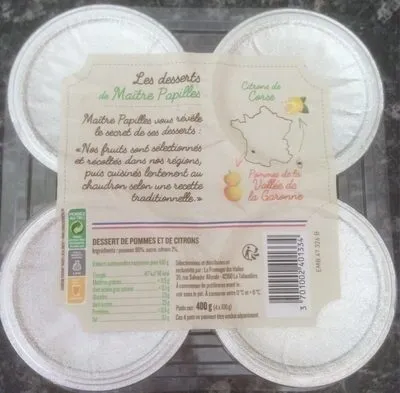 Dessert de Pommes et de Citrons de Corse