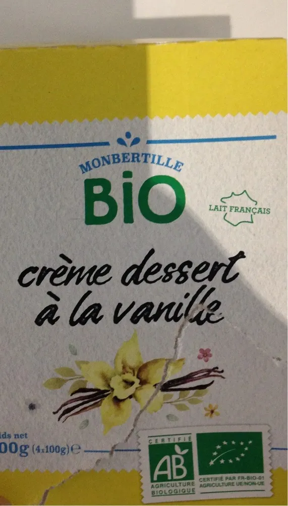 Creme dessert a la vanille
