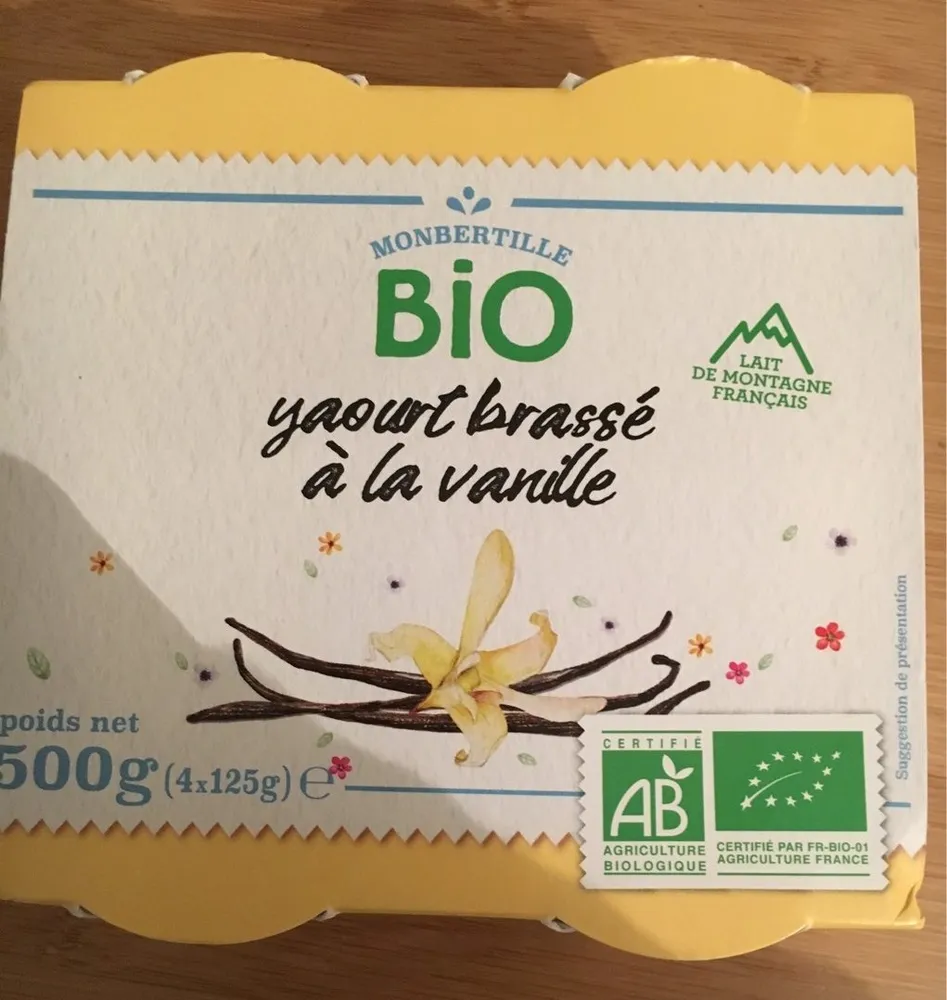 Yaourt brassé à la vanille