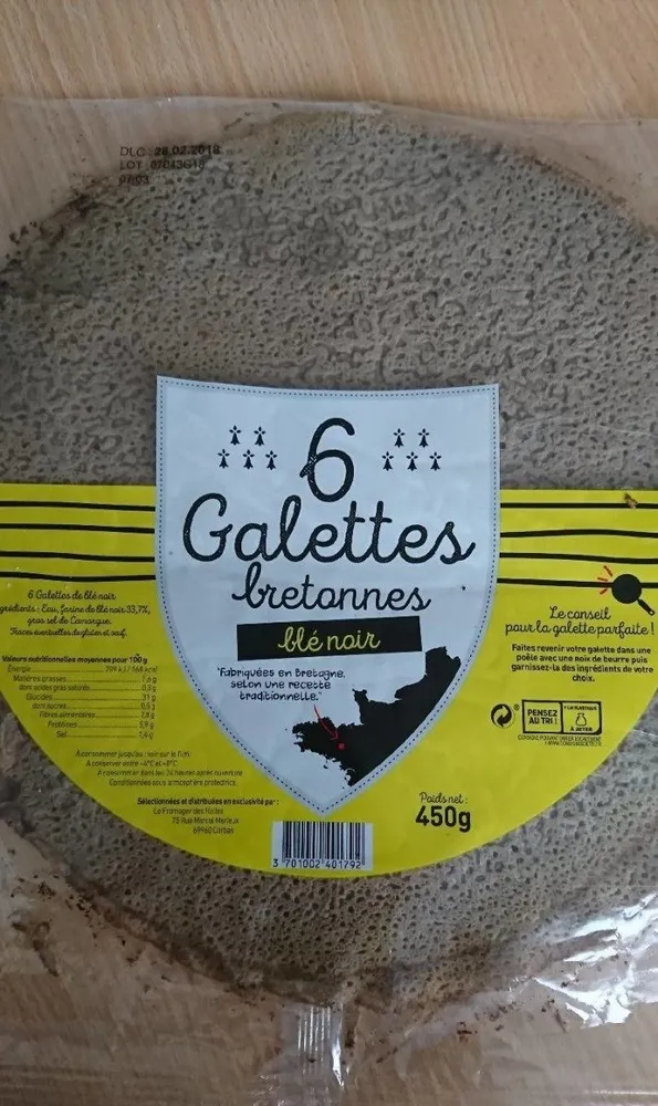 Galette bretonne blé noir