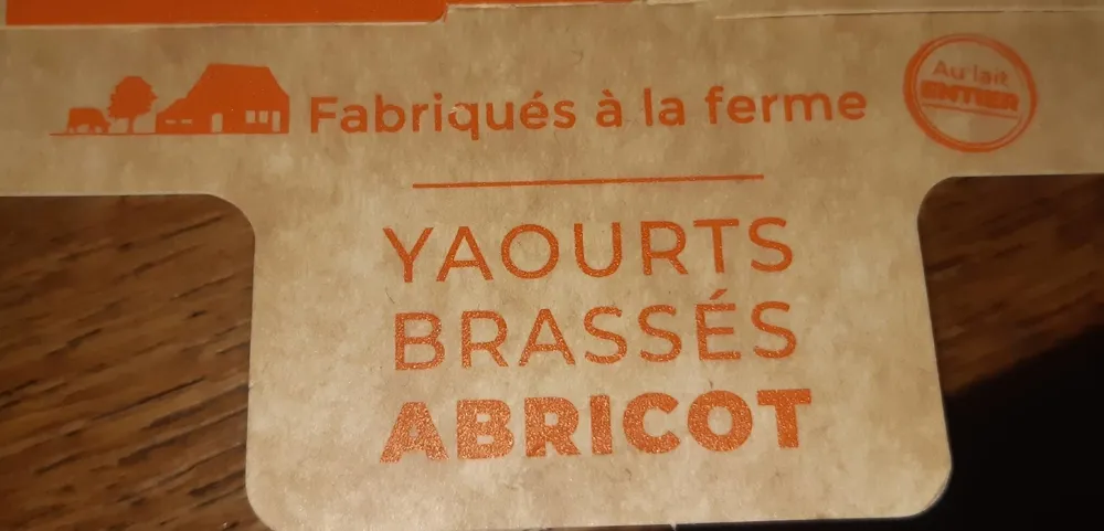 Yaourt brassé abricot