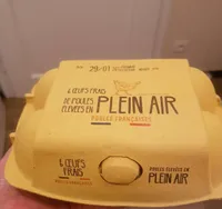 6 oeufs frais de poules élevées en plein air