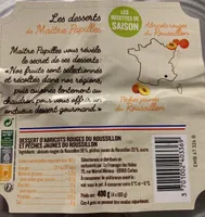 Abricots rouges du Roussillon Pêches jaunes du Roussillon