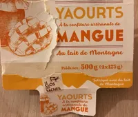 Yaourts a la confiture artisanale de mangue