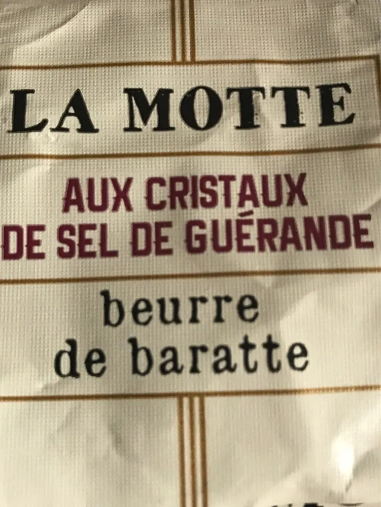 Beurre de baratte aux cristaux de sel de Guérande
