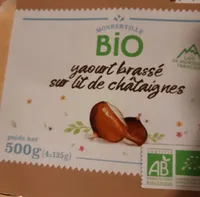 Yaourt brassé sur lit de châtaignes