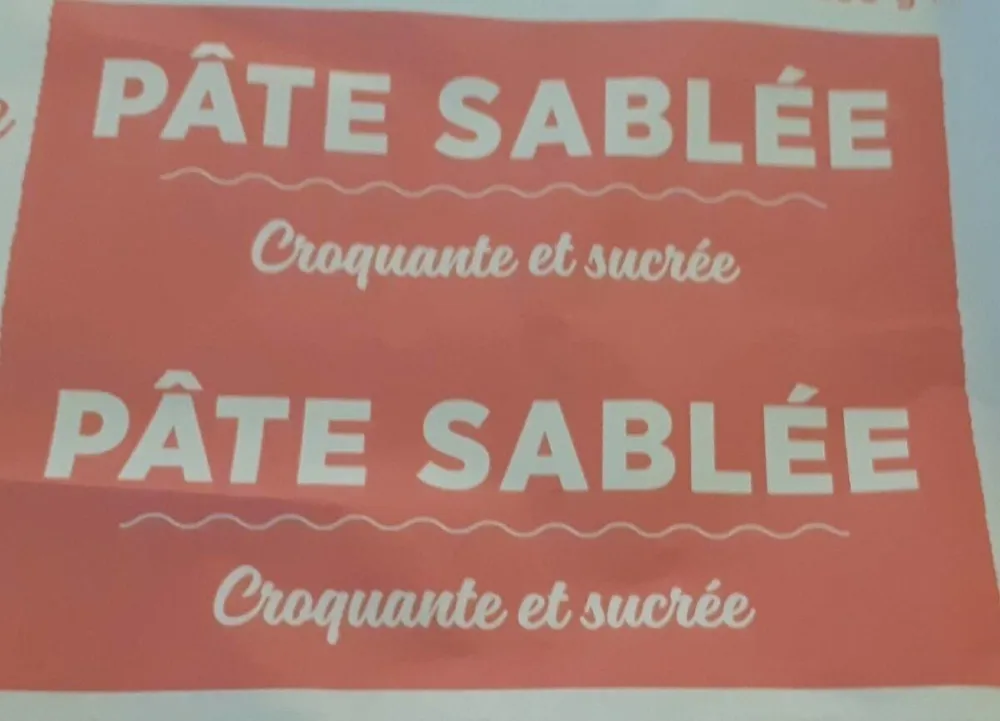 Pâte sablée