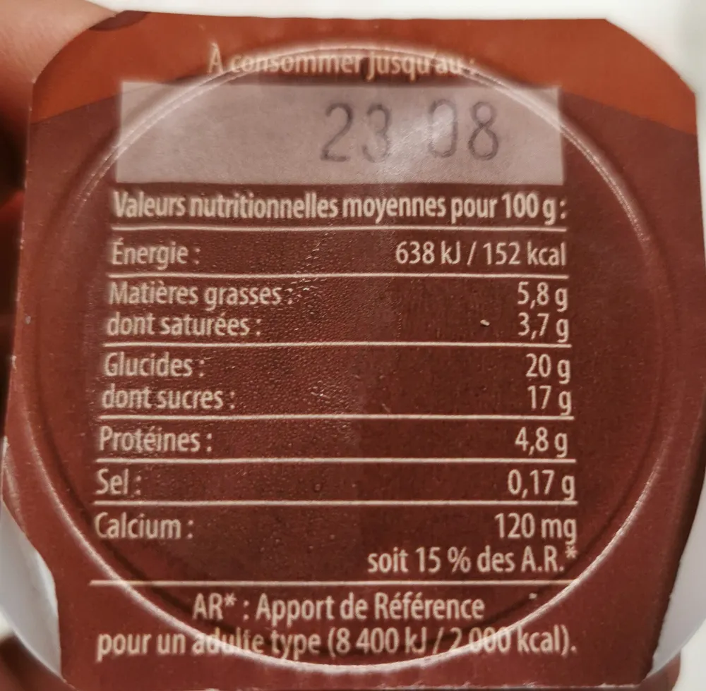 Dessert au chocolat