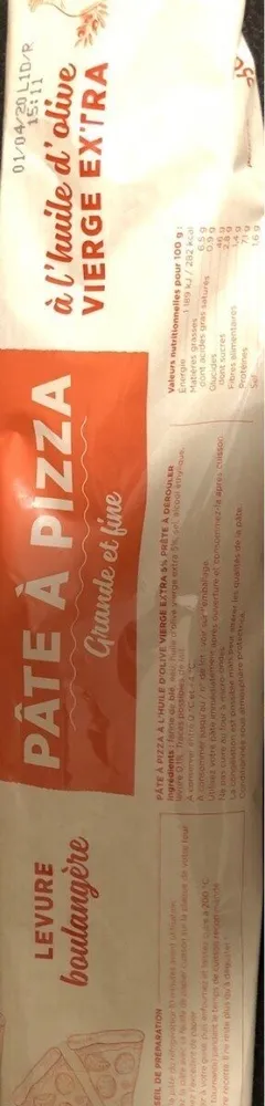 Pâte à pizza