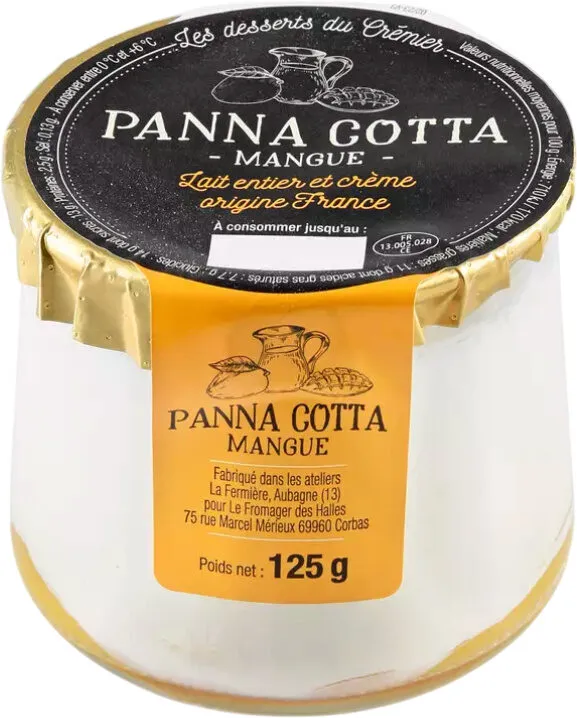 Panna Cotta sur Lit de Mangue